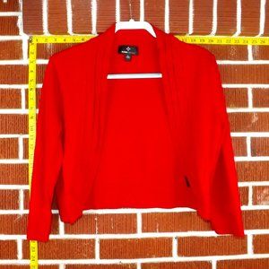 Cropped Red Ronni Nicole Cardigan Sweater